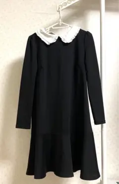 tocco closet フリル襟付き　フレアワンピース