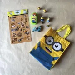 ミニオン バッグ・ステッカーフィギュアセット