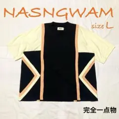 美品◾️NASNGWAMナスングワム オーバーサイズリメイクカットソー TシャツL