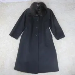 《美品》BONCILIE ボンシリエ ロングコート フォックス カシミヤ100%