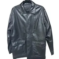ブラック レザーコート Mサイズ