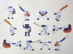 野球★ユニフォームシール12枚★色紙　寄せ書き　アルバム　卒業引退　ソフトボール