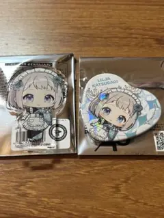 学マス 東京駅 ミニキャラ ハート 缶バッジ アクスタ 葛城 リーリヤ
