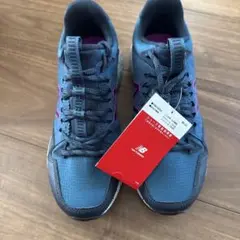 New Balance スニーカー グレー/パープル 新品タグ付き