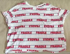 FRAGILEプリント 半袖Tシャツ