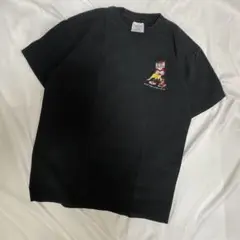 M半袖 Tシャツ90s トムとジェリー コットン クルーネック 黒 ブラック