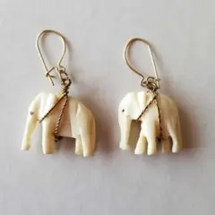 ★限定セール★【スリランカ 】象牙 ピアス