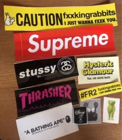 supreme&ヒステリックグラマー&KAWS&bathing apeステッカー