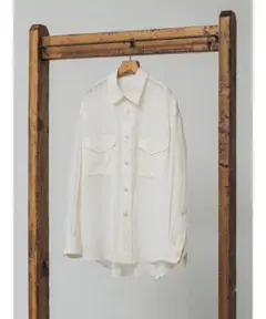 LIDNM WASHED VOILE SHEER SHIRT サイズM