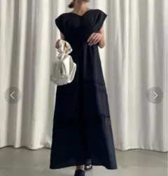 アメリヴィンテージ LACE DOCKING LACE UP DRESS M