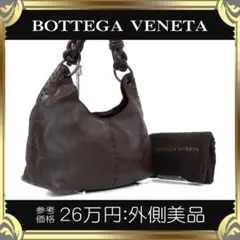 【全額返金保証・送料無料】ボッテガのショルダーバッグ・正規品・外側美品・茶色系