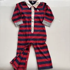 baby GAP ストライプロンパース 90