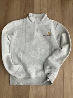 Carhartt グレー ハーフジップスウェット レディース