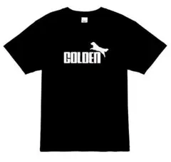 【パロディ黒2XL】ゴールデンレトリバー犬Tシャツ面白いおもしろうけるプレゼント