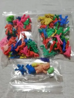 仮面ライダー消ゴム ガンダム アラレちゃん他 昭和レトロ 駄玩具 ガチャ 当時物