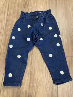 花柄刺繍デニムボトムス♡90cm