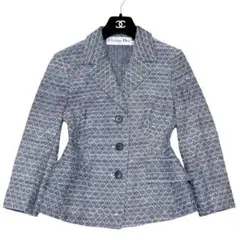21SS⭐️美品⭐️クリスチャンディオール　バージャット　ジャガード　綿絹　36