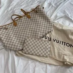 LOUIS VUITTON ルイヴィトン ダミエアズール ネヴァーフル MM