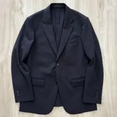 【美品】UNIQLO 感動ジャケット M ネイビー ストレッチ 軽量 ユニクロ