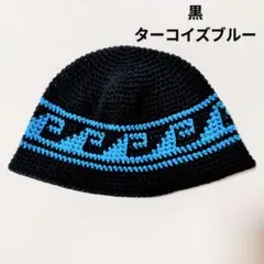 クラッシャーハット バケットハット ビーニー 古着 グランジ y2k 韓国 波柄