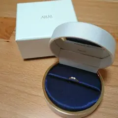【美品】 アーカー AHKAH フィルージュリング(ダイヤ2p) 7号