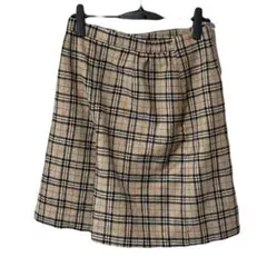 woolblend mark スカート風 ショートパンツ チェック サイズ73