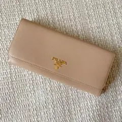 【美品】PRADA プラダ 長財布 サフィアーノ
