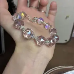 クリスタル(人工) 多面カット　ブレスレット