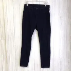ユニクロ　ウルトラストレッチデニムレギンスパンツ　【M】　青　ウエスト総ゴム