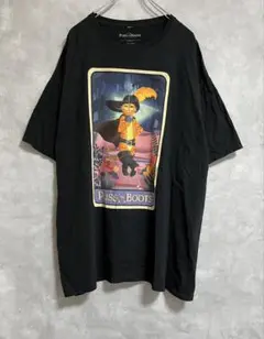 US古着 映画Tシャツ PUSS IN BOOTS Tシャツ ブラック