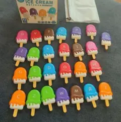 【新品】アルファベットポップ　アイスクリーム　知育おもちゃ　指先遊び