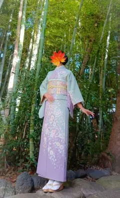 辻が花 訪問着 染分け