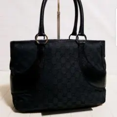 《美品♪正規品》GUCCIグッチトートバッグ/GGキャンバス/総柄/シルバー金具