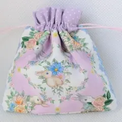 283　ユキエモン　ミニ巾着　小さな収納　うさぎ