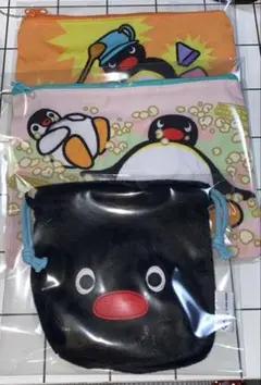 ピングー ふわふわフェイス巾着＆ポーチコレクション