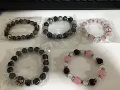 開運ブレスレット　パワーストーン　天然石　5個セット