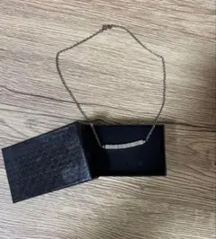 シルバー キューブ ネックレス 専用ボックス付き