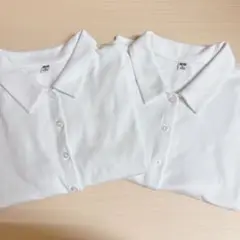 ユニクロ UNIQLO ミニポロシャツ ホワイト XL クロップド ショート丈
