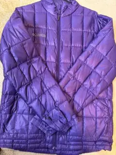 【中古美品】Columbia メンズ ダウンジャケット XL 紫