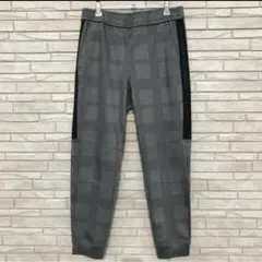 ブラックレーベルクレストブリッジ　ジョガーパンツ　M　グレー　チェック