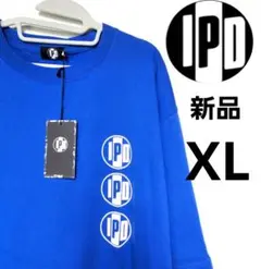 新品　IPD 大きいサイズ　Tシャツ XL　メンズ　半袖　ブルー　青