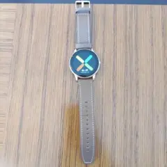 ブラウン レザー スマートウォッチ