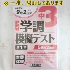静岡県　中3学調模擬テスト　令和7年9月2日(火)実施　第1回　5教科2回分