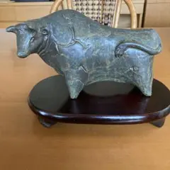 干支の丑の置物(陶器) 大きさ:13cm×22cm×12cm 重さ:560gm