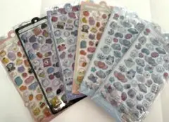 キャラクター シール　ドロップシール　ボンボンドロップ　3d 立体シール　6枚