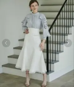訳有り⭐新品タグ付⭐And Couture マーメイドスカート 36 ホワイト