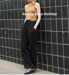 Auntie Rosa Holiday ダブルガーゼ イージー ワイド パンツ