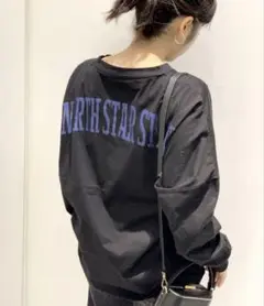 AP STUDIO SKIN スキン　ブラック ロングスリーブ　Tシャツ