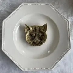 フランス vintage 猫 真鍮 トレイ アスティエ・ド・ヴィラット ☆猫フェイスメタルトレイ各種 – France Antique 銀色アンティーク