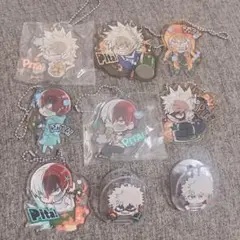 ヒロアカ アクリルキーホルダー 9個セット ぴたでふぉめ 爆豪 轟